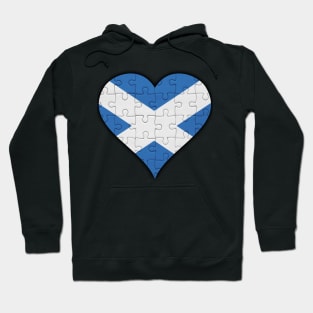 Scottish Jigsaw Puzzle Heart Design - Gift for Scottish With Scotland Roots Hoodie